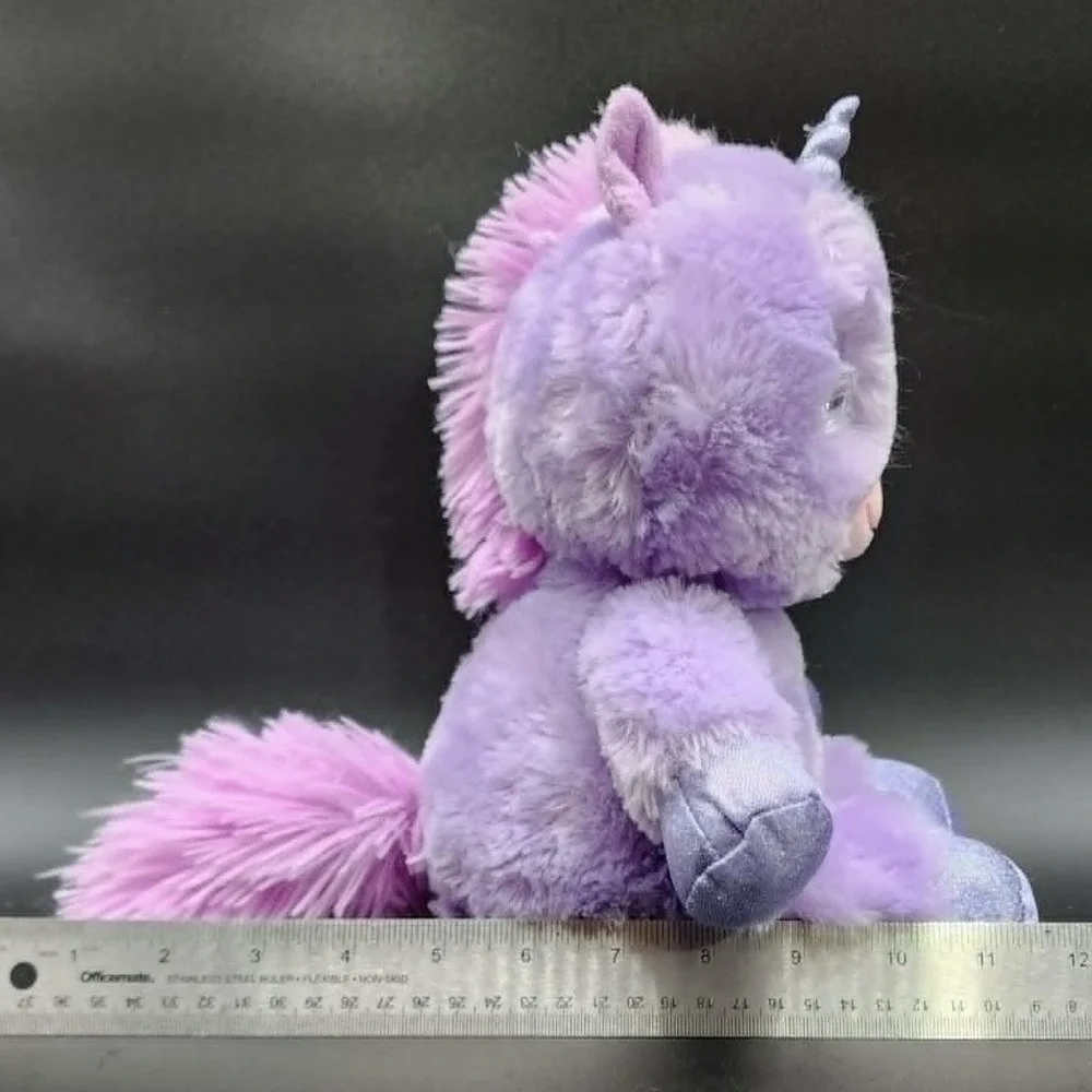 Purple Unicorn Plush Kids 10